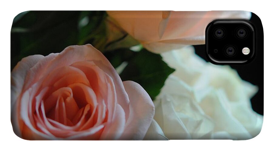 Pink and White Roses Bouquet - Phone Case