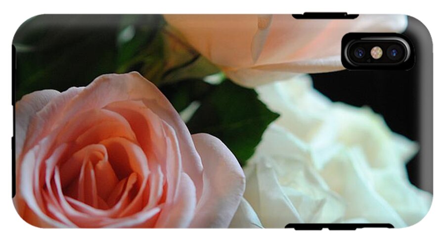 Pink and White Roses Bouquet - Phone Case