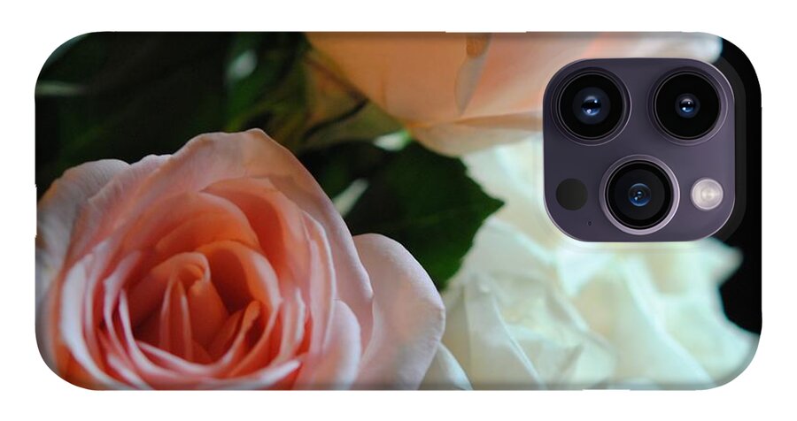 Pink and White Roses Bouquet - Phone Case