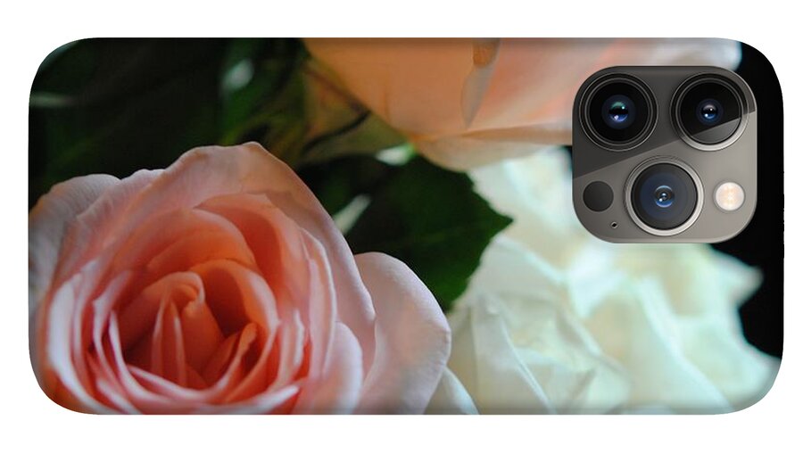 Pink and White Roses Bouquet - Phone Case