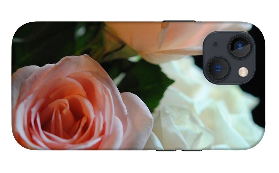 Pink and White Roses Bouquet - Phone Case