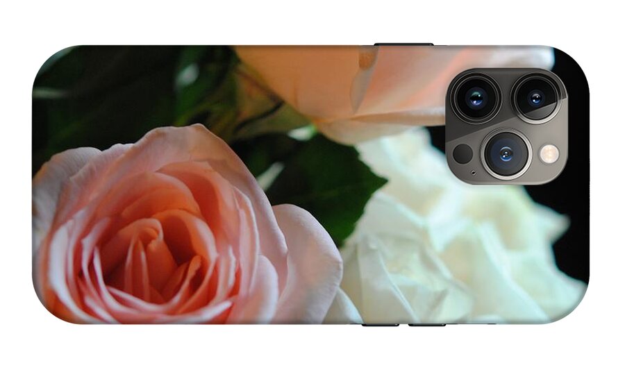 Pink and White Roses Bouquet - Phone Case
