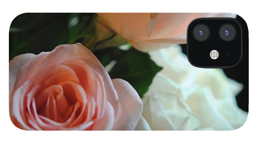 Pink and White Roses Bouquet - Phone Case