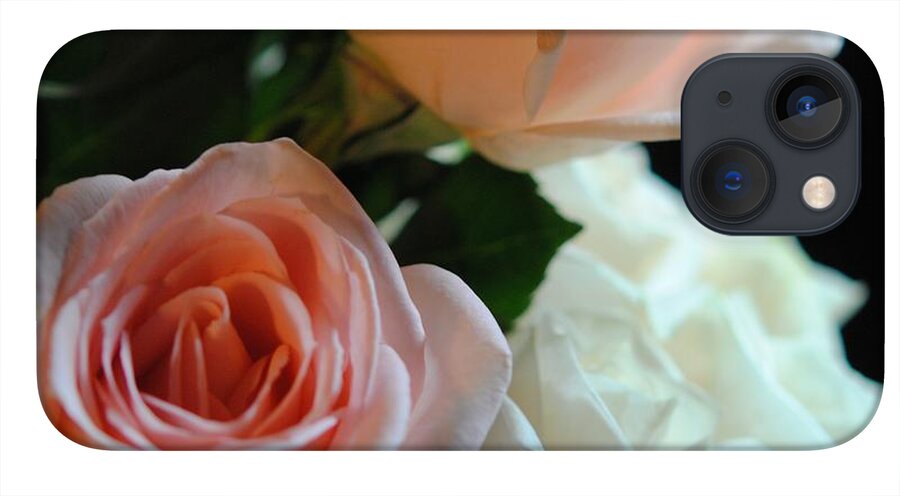 Pink and White Roses Bouquet - Phone Case