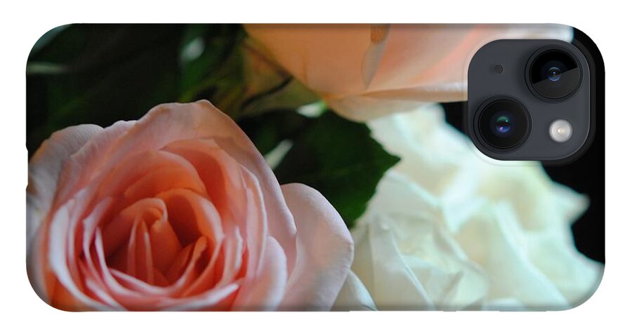 Pink and White Roses Bouquet - Phone Case