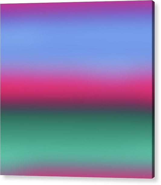 Pink Blue Green Gradient - Acrylic Print
