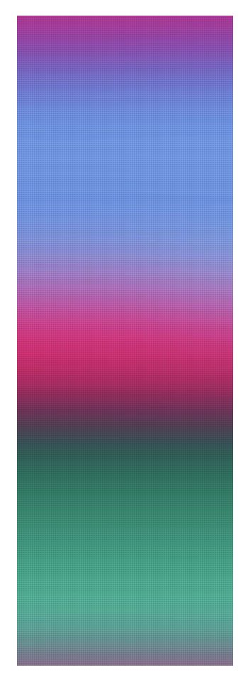 Pink Blue Green Gradient - Yoga Mat