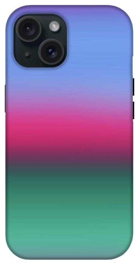 Pink Blue Green Gradient - Phone Case