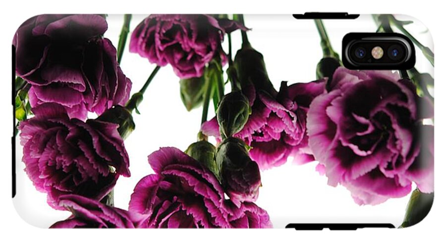 Pink Carnations on White - Phone Case