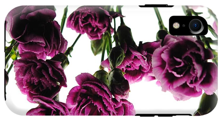 Pink Carnations on White - Phone Case
