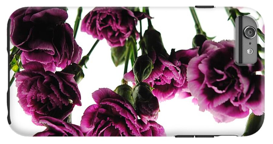 Pink Carnations on White - Phone Case