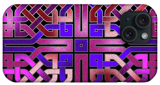 Pink Celtic Knot Square - Phone Case