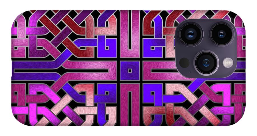 Pink Celtic Knot Square - Phone Case