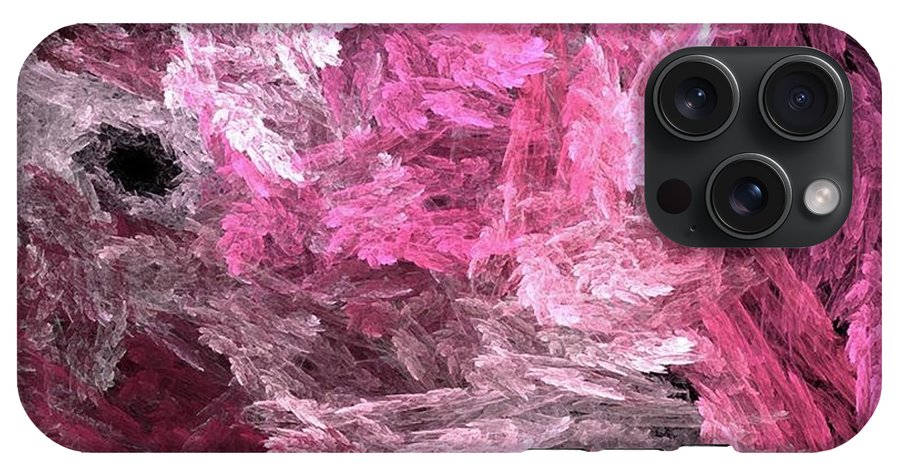 Pink Crystal Fractal - Phone Case