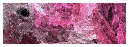 Pink Crystal Fractal - Yoga Mat