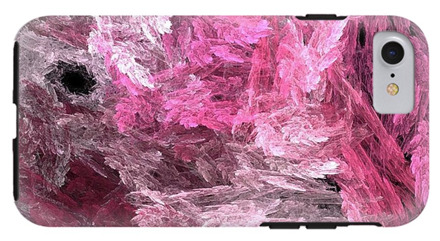Pink Crystal Fractal - Phone Case