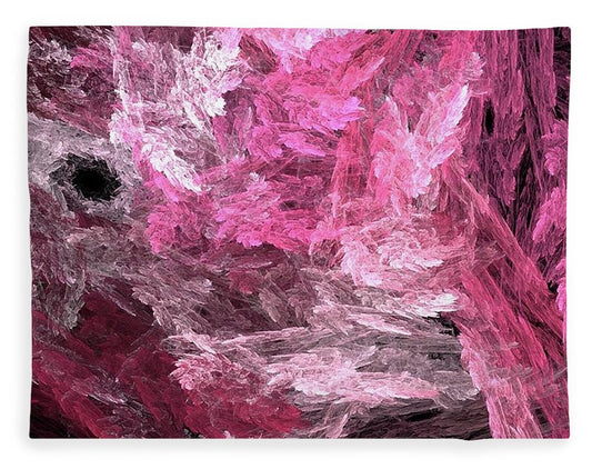 Pink Crystal Fractal - Blanket