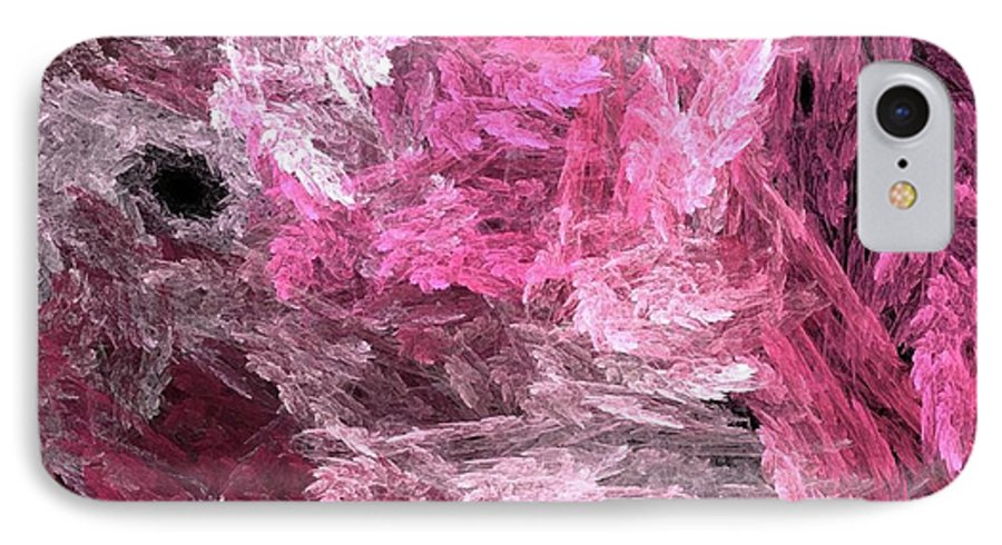Pink Crystal Fractal - Phone Case