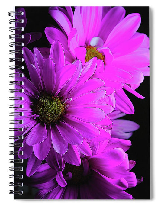 Pink Daisies - Spiral Notebook