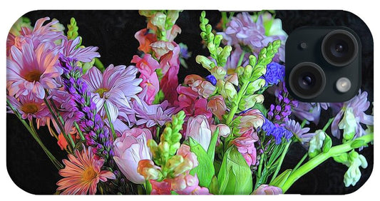 Pink Flower Bouquet - Phone Case