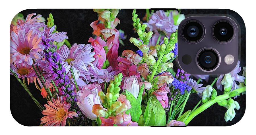 Pink Flower Bouquet - Phone Case