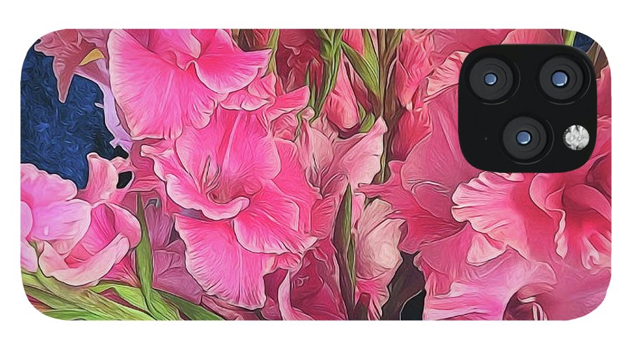 Pink Gladiolas - Phone Case