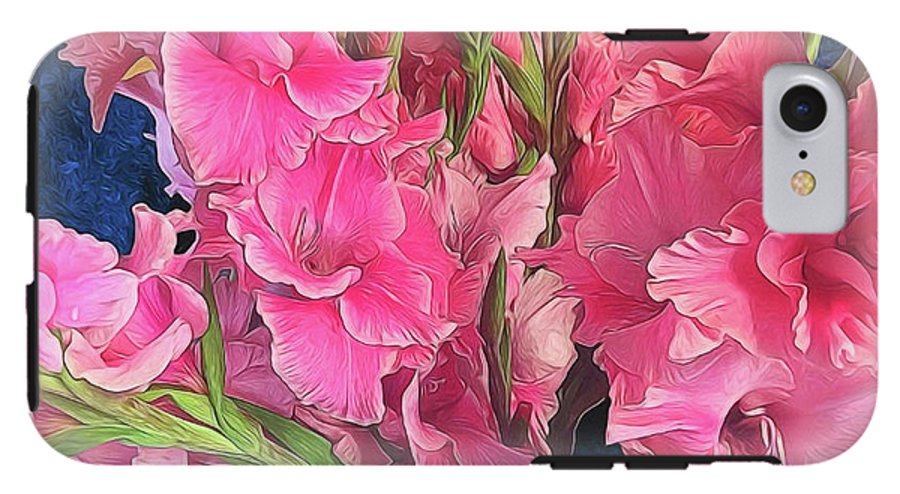 Pink Gladiolas - Phone Case