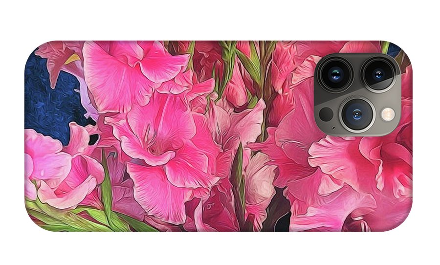 Pink Gladiolas - Phone Case