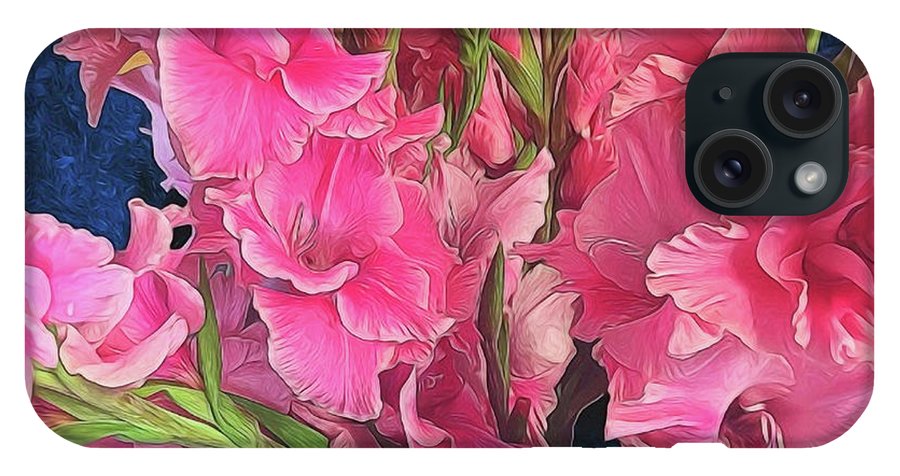 Pink Gladiolas - Phone Case