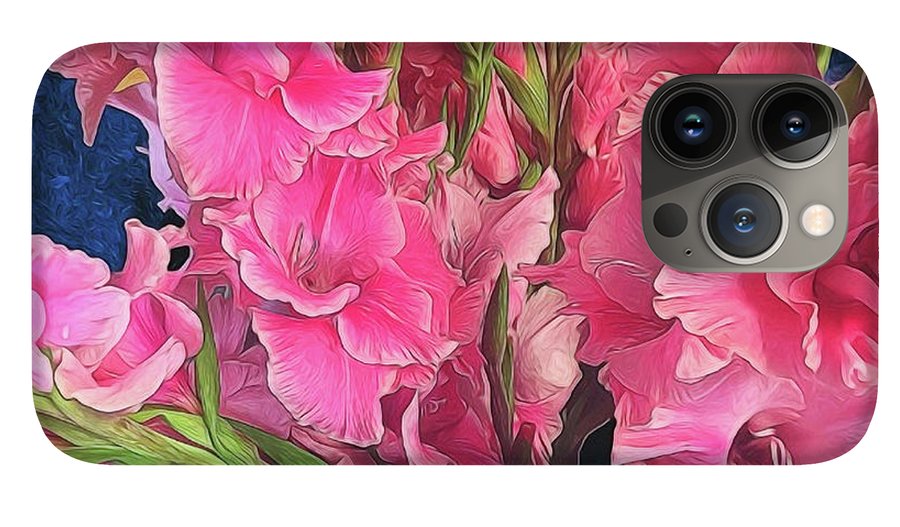 Pink Gladiolas - Phone Case