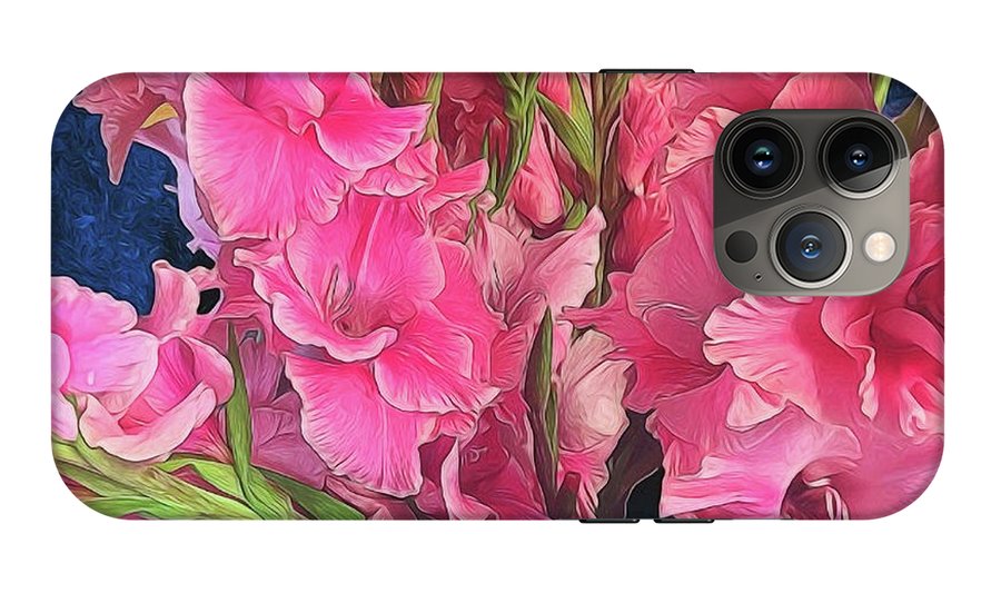 Pink Gladiolas - Phone Case