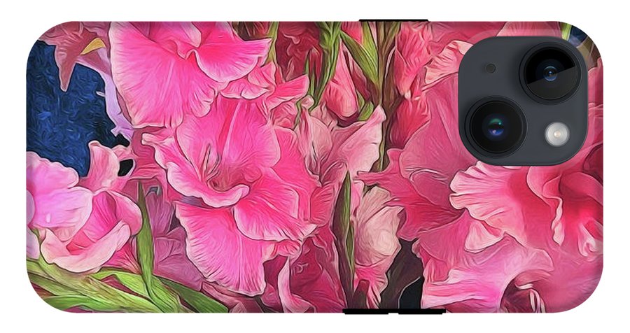 Pink Gladiolas - Phone Case
