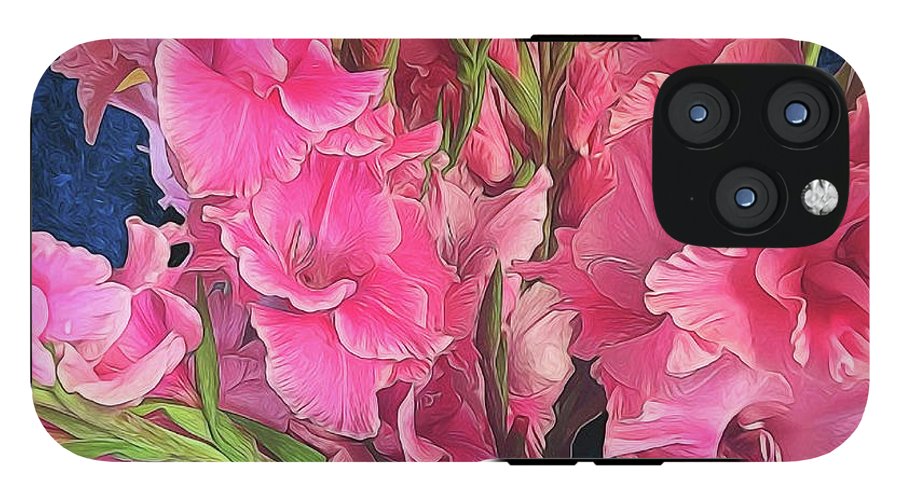 Pink Gladiolas - Phone Case