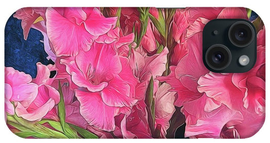 Pink Gladiolas - Phone Case