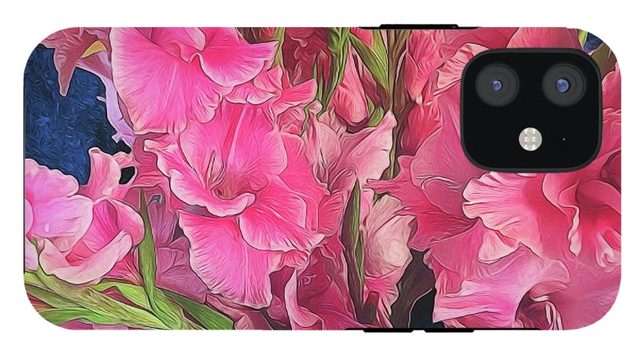 Pink Gladiolas - Phone Case