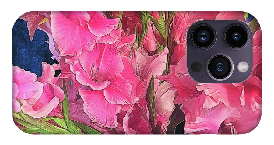 Pink Gladiolas - Phone Case