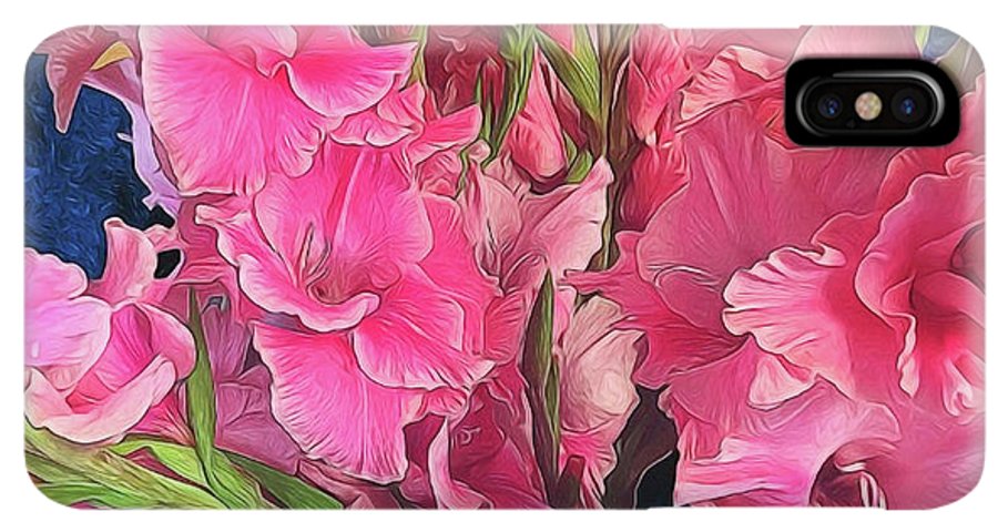 Pink Gladiolas - Phone Case