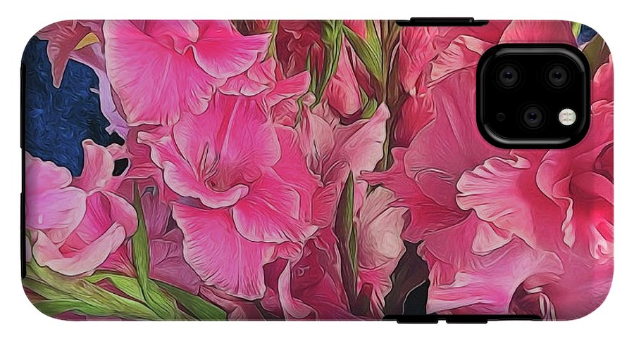 Pink Gladiolas - Phone Case