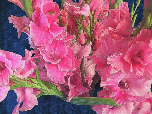 Pink Gladiolas - Puzzle