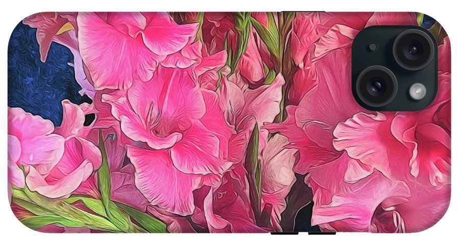 Pink Gladiolas - Phone Case