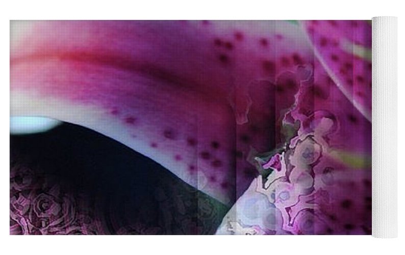 Pink Lily Abstract - Yoga Mat