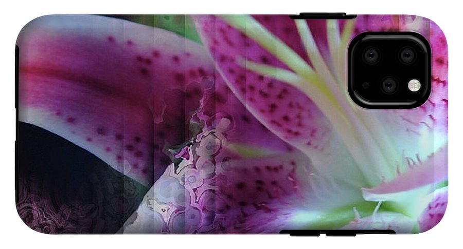 Pink Lily Abstract - Phone Case