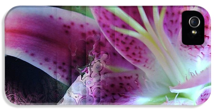 Pink Lily Abstract - Phone Case