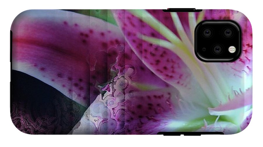 Pink Lily Abstract - Phone Case