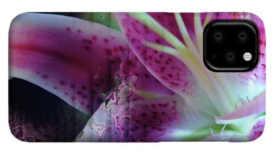 Pink Lily Abstract - Phone Case