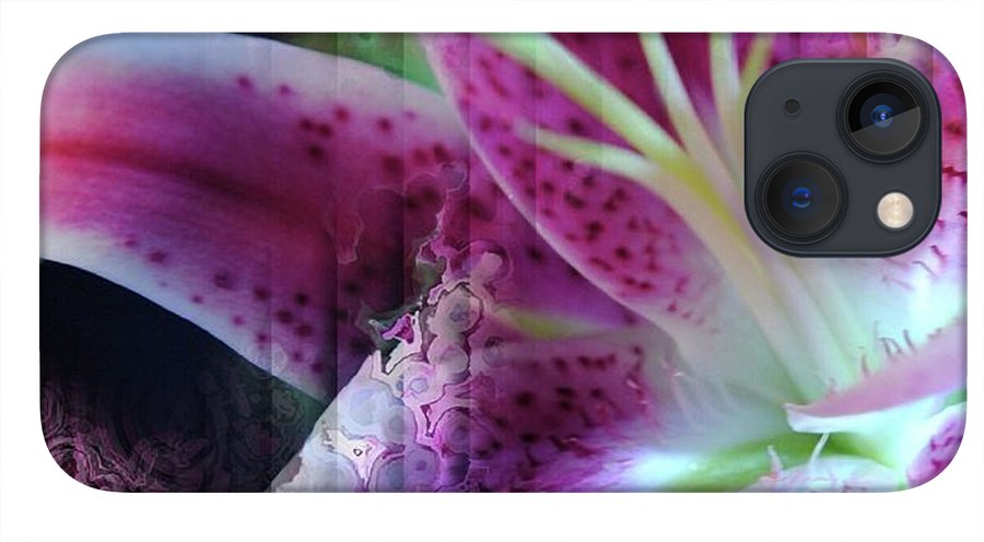 Pink Lily Abstract - Phone Case