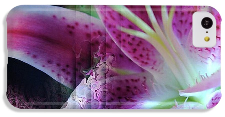 Pink Lily Abstract - Phone Case