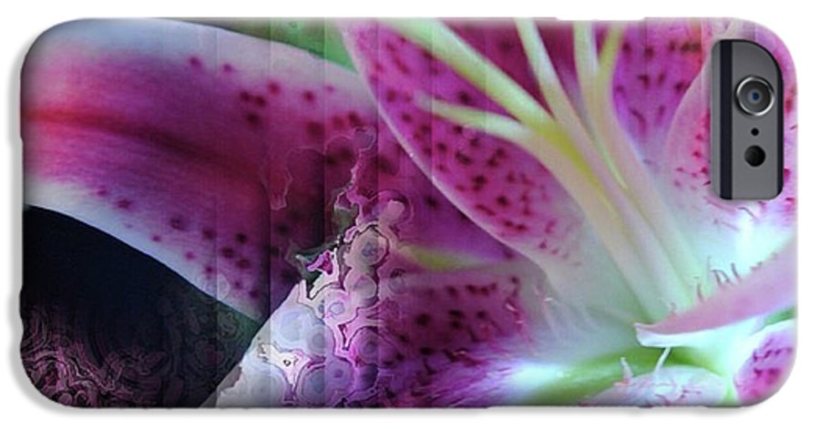 Pink Lily Abstract - Phone Case