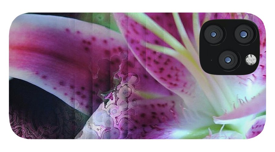 Pink Lily Abstract - Phone Case