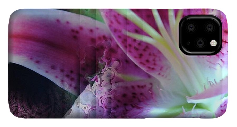 Pink Lily Abstract - Phone Case